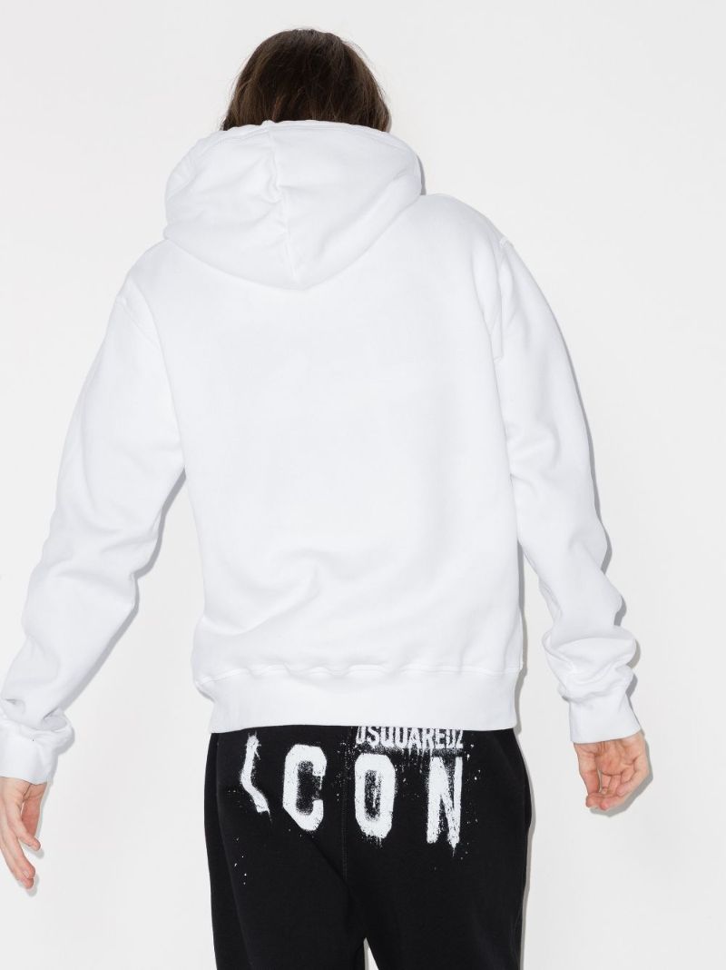 Spray Icon Print Logo Hoodie