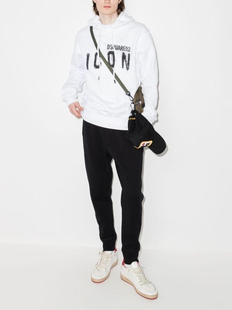 Spray Icon Print Logo Hoodie
