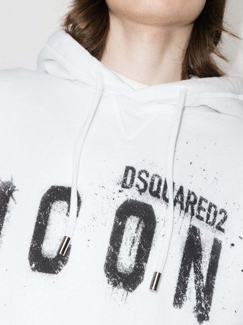 Spray Icon Print Logo Hoodie