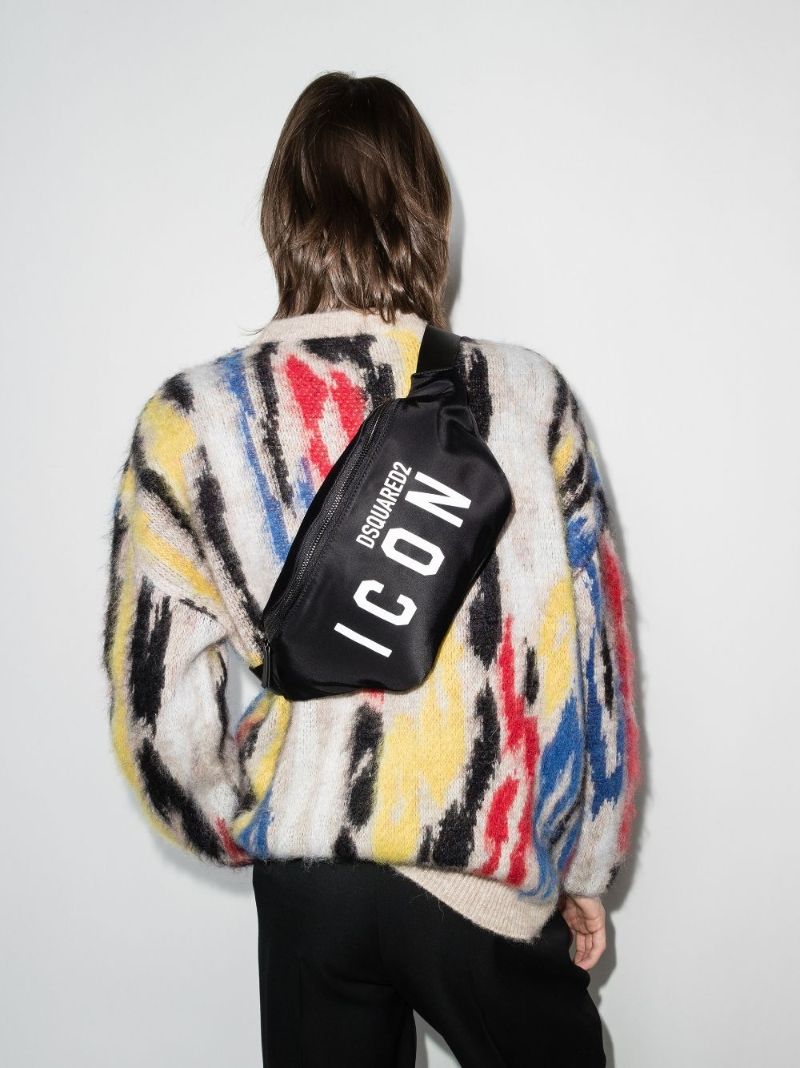 Black Icon Cross Body Bag