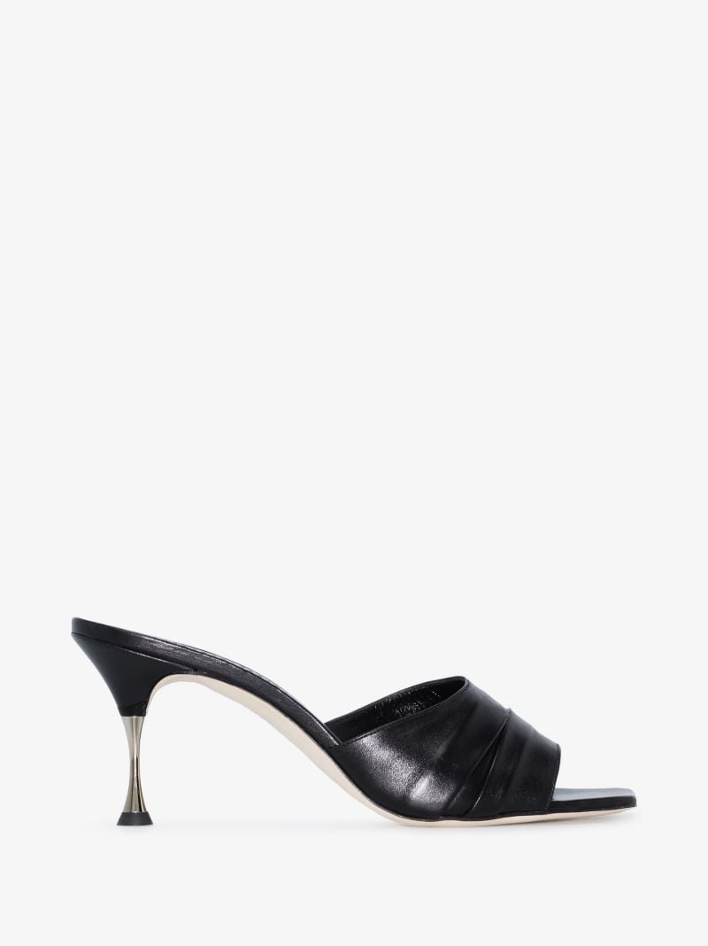Black Picoux 70 Leather Sandals