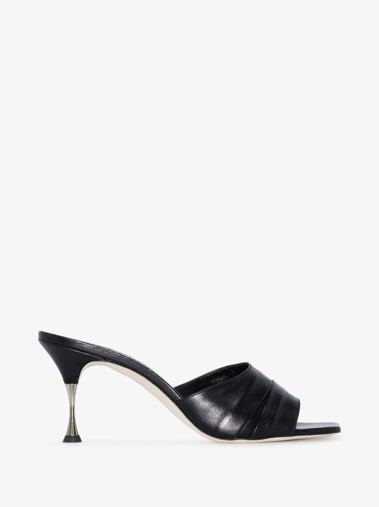 Black Picoux 70 Leather Sandals
