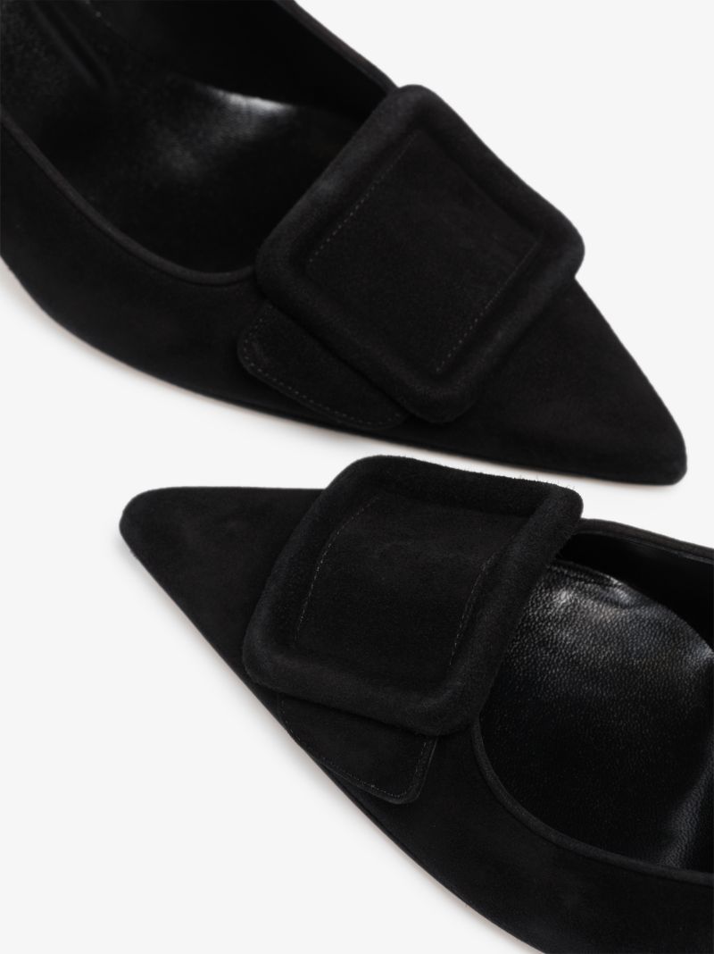 Black Maysale 50 Suede Pumps
