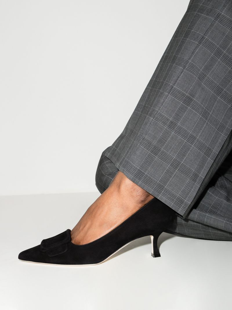 Black Maysale 50 Suede Pumps
