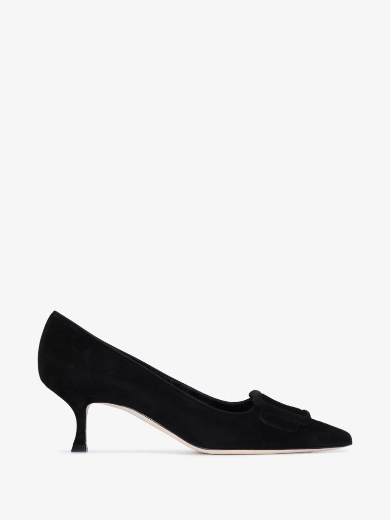 Black Maysale 50 Suede Pumps