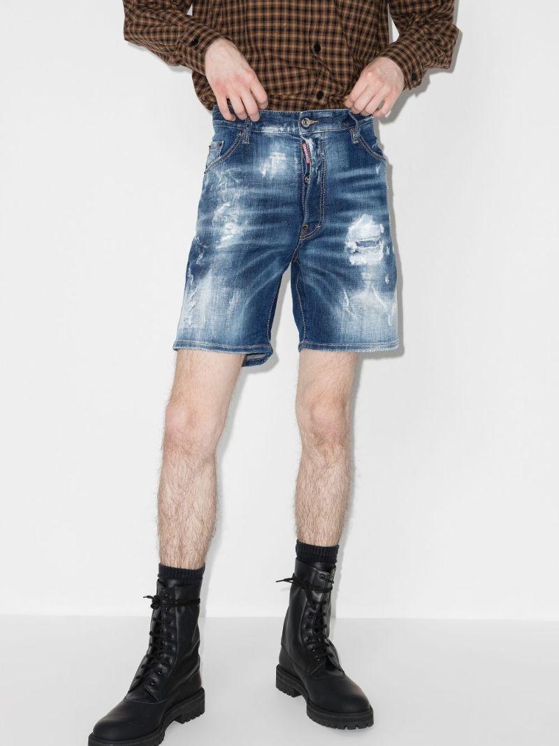 Doodle Marine Denim Shorts