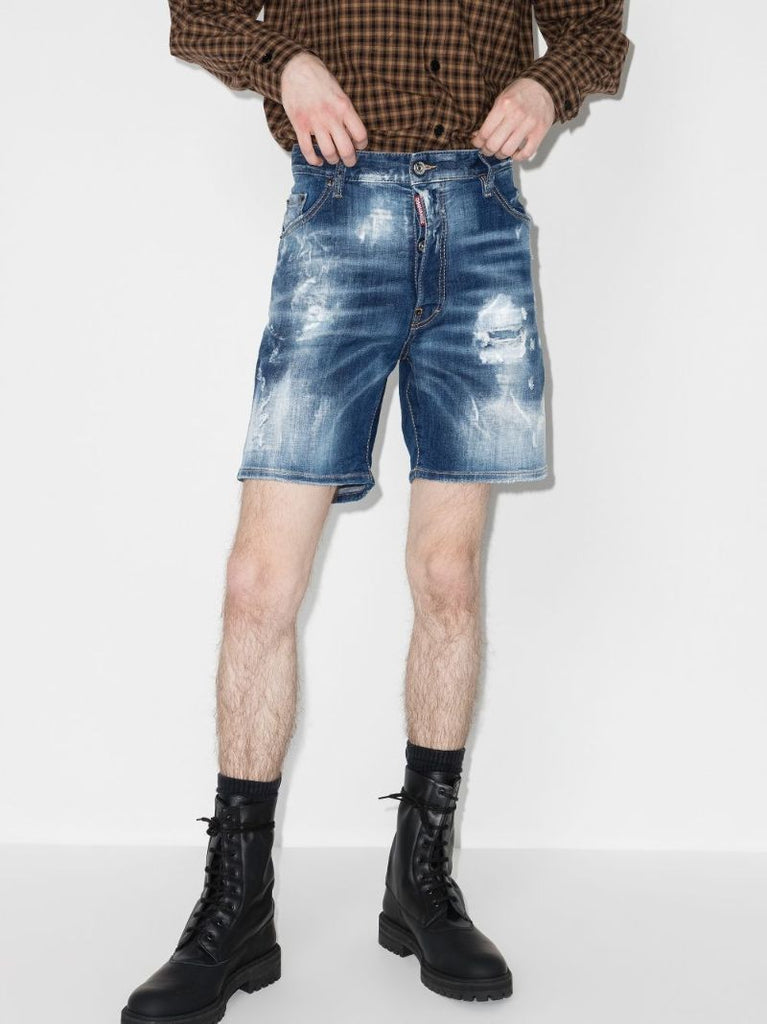 Doodle Marine Denim Shorts