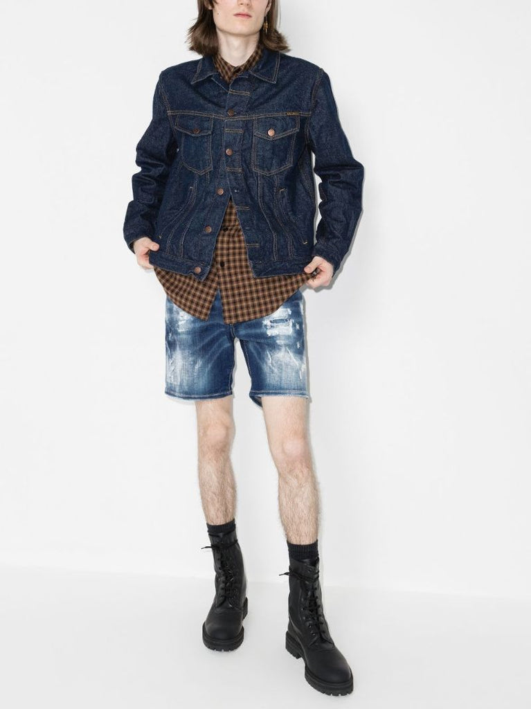 Doodle Marine Denim Shorts