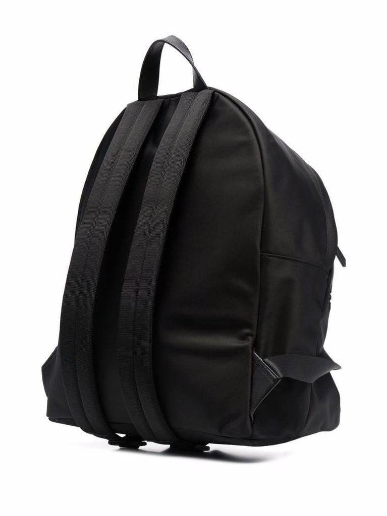 Black Icon Logo Print Backpack