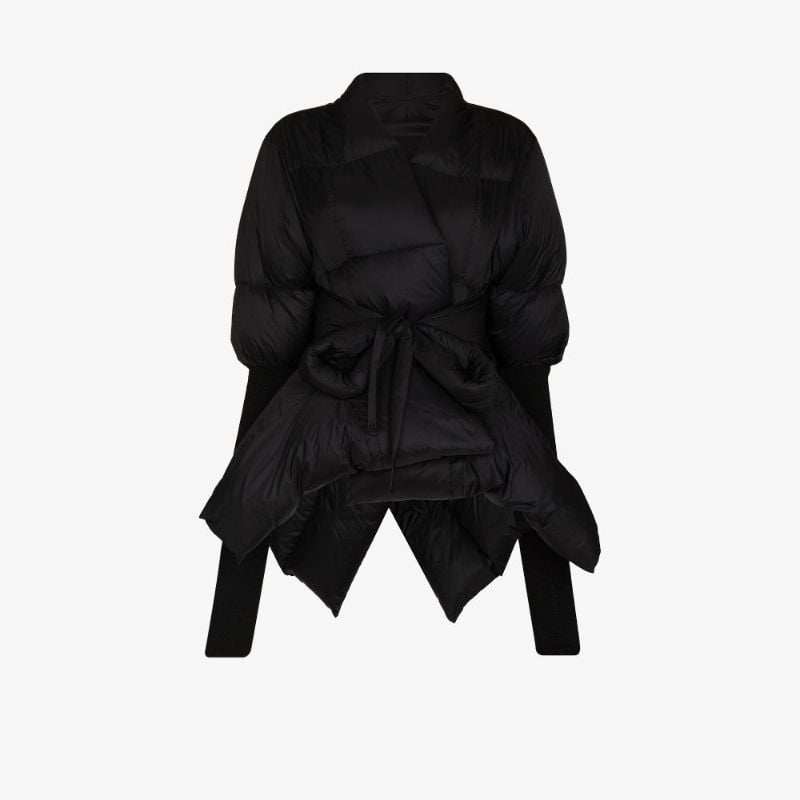 Belted Asymmetric Puffer Jacket