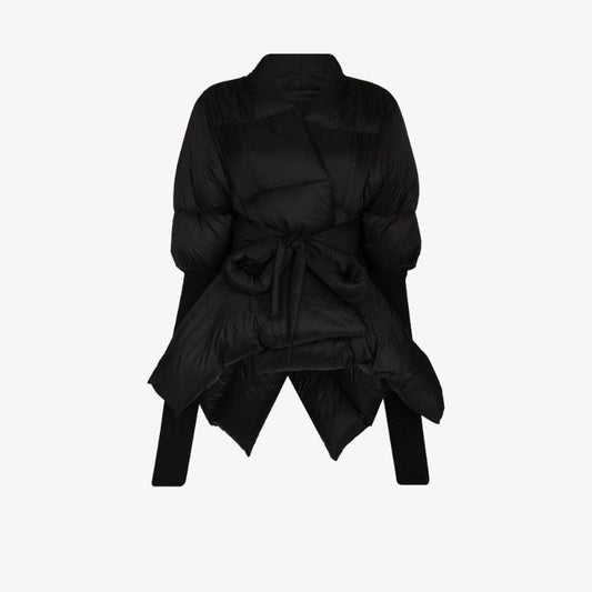Belted Asymmetric Puffer Jacket