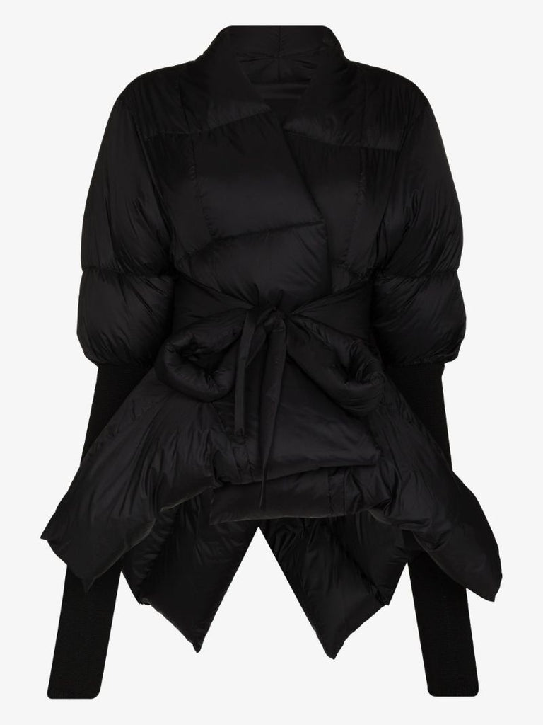 Belted Asymmetric Puffer Jacket