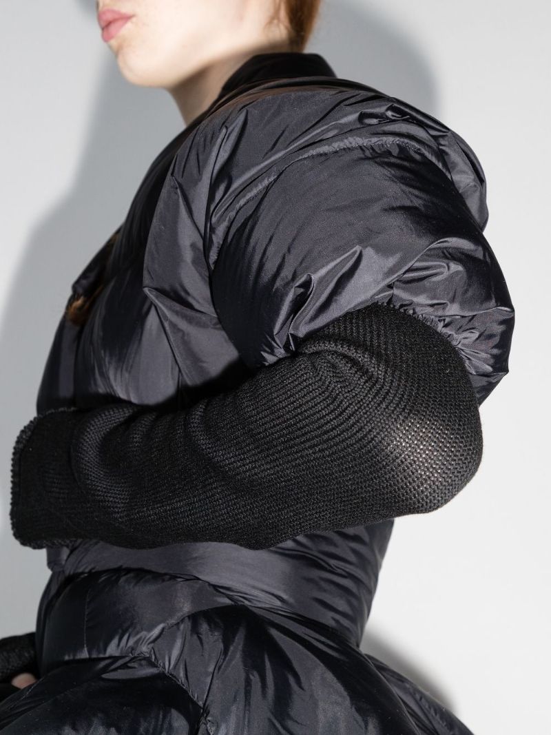 Belted Asymmetric Puffer Jacket