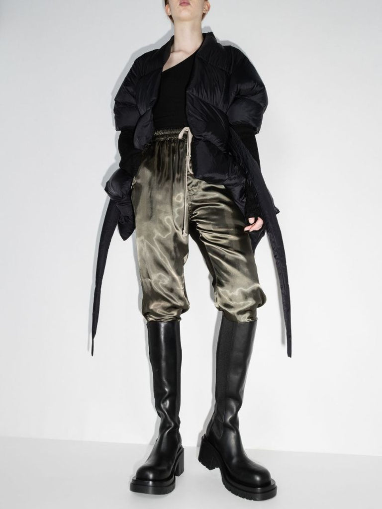 Belted Asymmetric Puffer Jacket