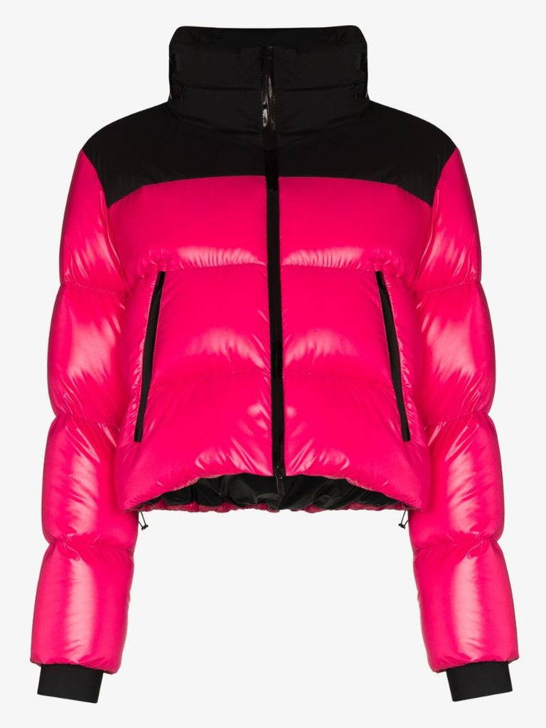 Jasione Colour-block Cropped Padded Jacket