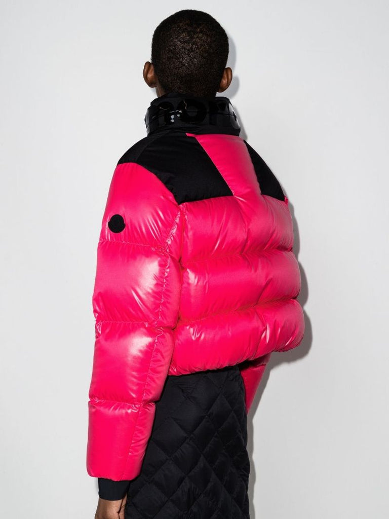 Jasione Colour-block Cropped Padded Jacket
