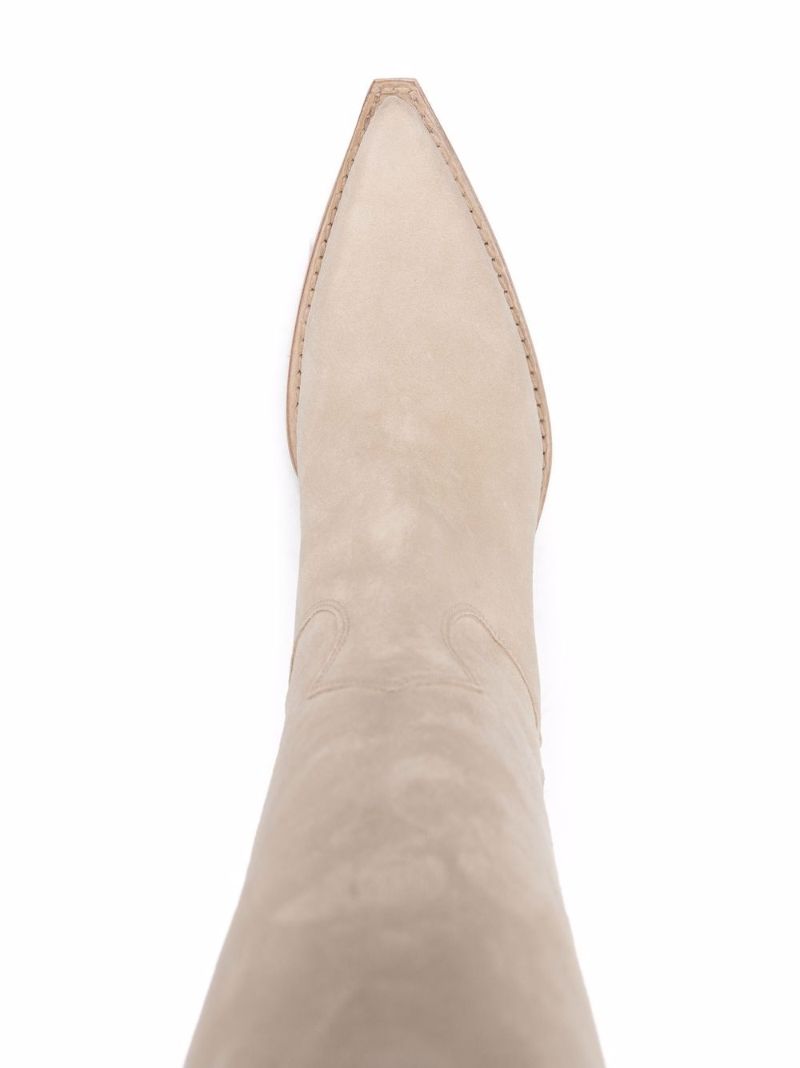 Neutral Vegas 100 Suede Western Boots
