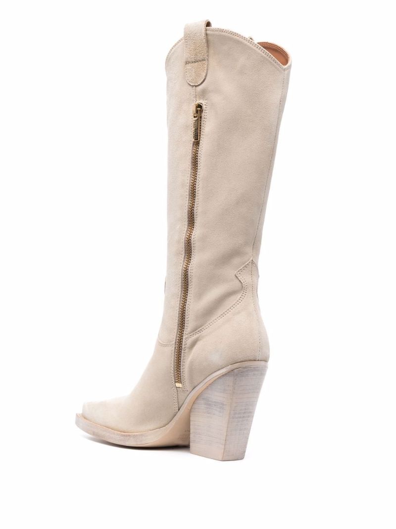 Neutral Vegas 100 Suede Western Boots