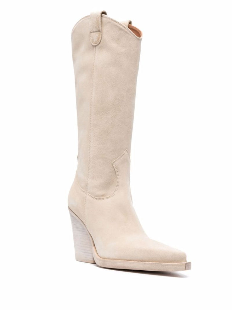 Neutral Vegas 100 Suede Western Boots
