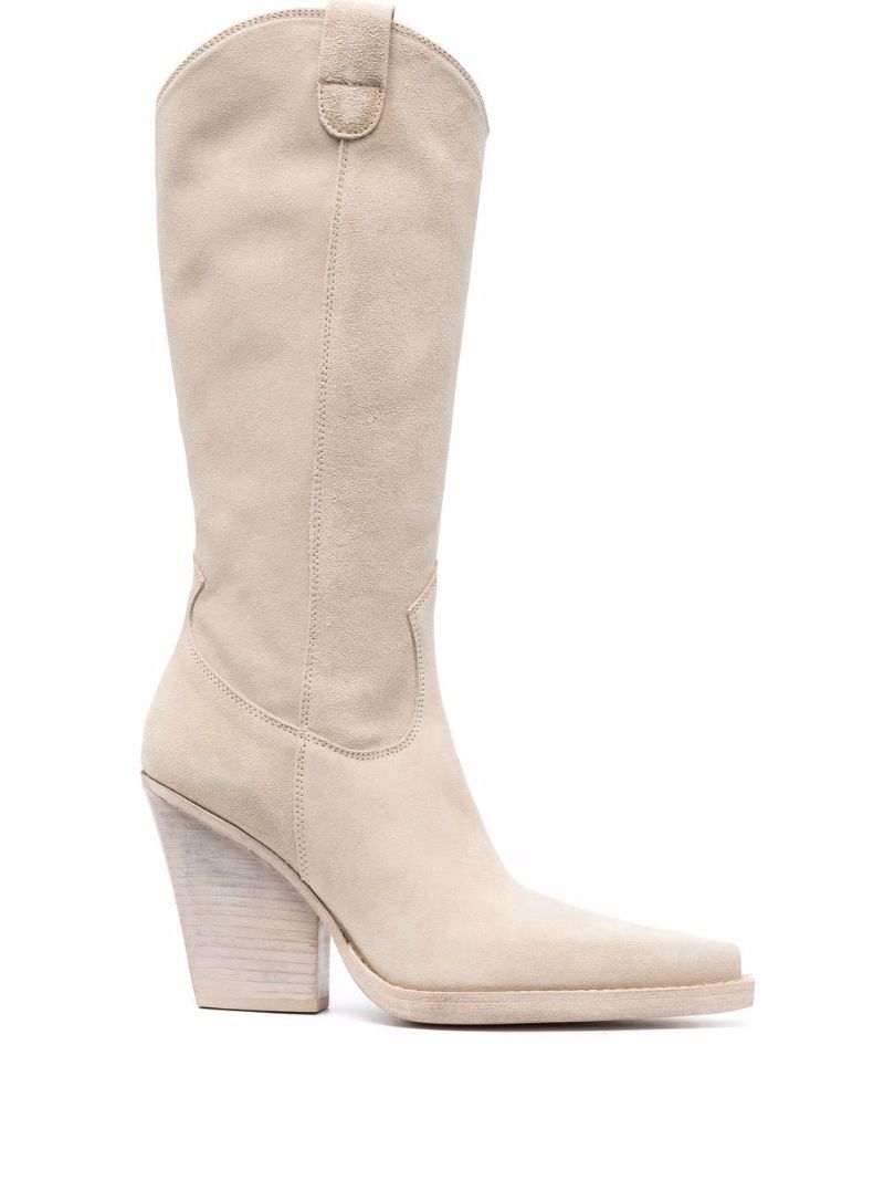 Neutral Vegas 100 Suede Western Boots
