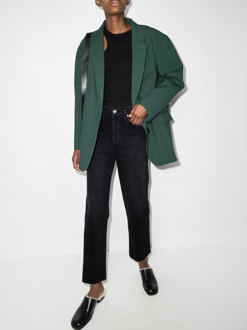 Ã¢â_x0082_¬Ë_x009c_70s Stove Pipe High Waist Cropped Jeans