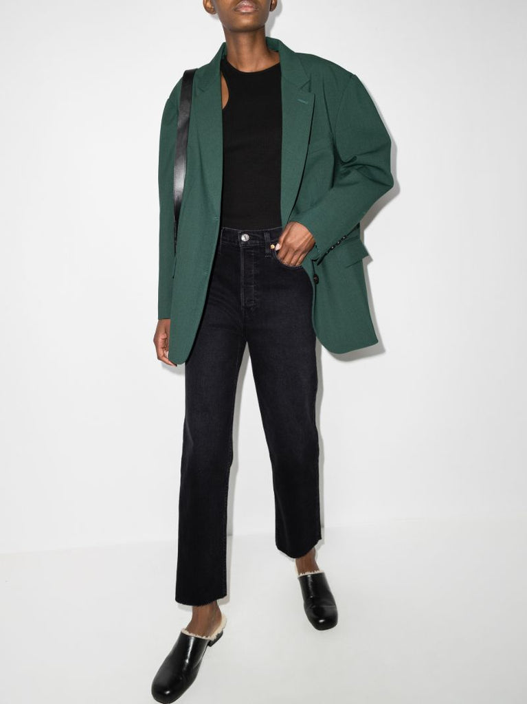Ã¢â_x0082_¬Ë_x009c_70s Stove Pipe High Waist Cropped Jeans