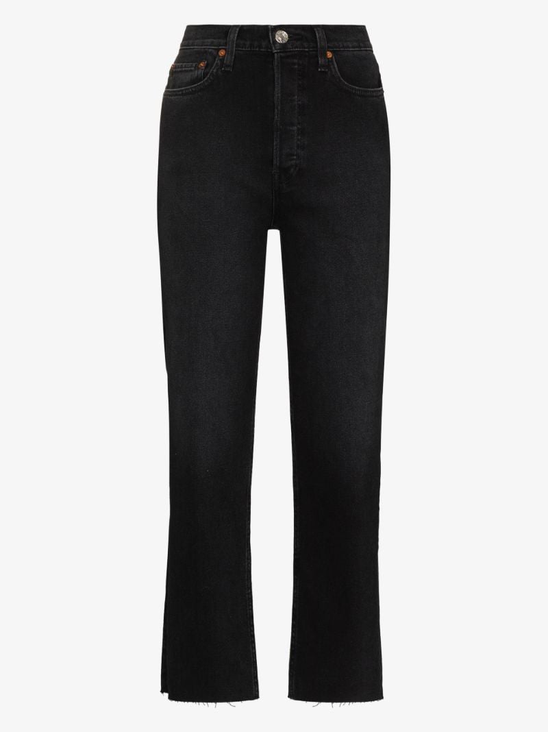 Ã¢â_x0082_¬Ë_x009c_70s Stove Pipe High Waist Cropped Jeans