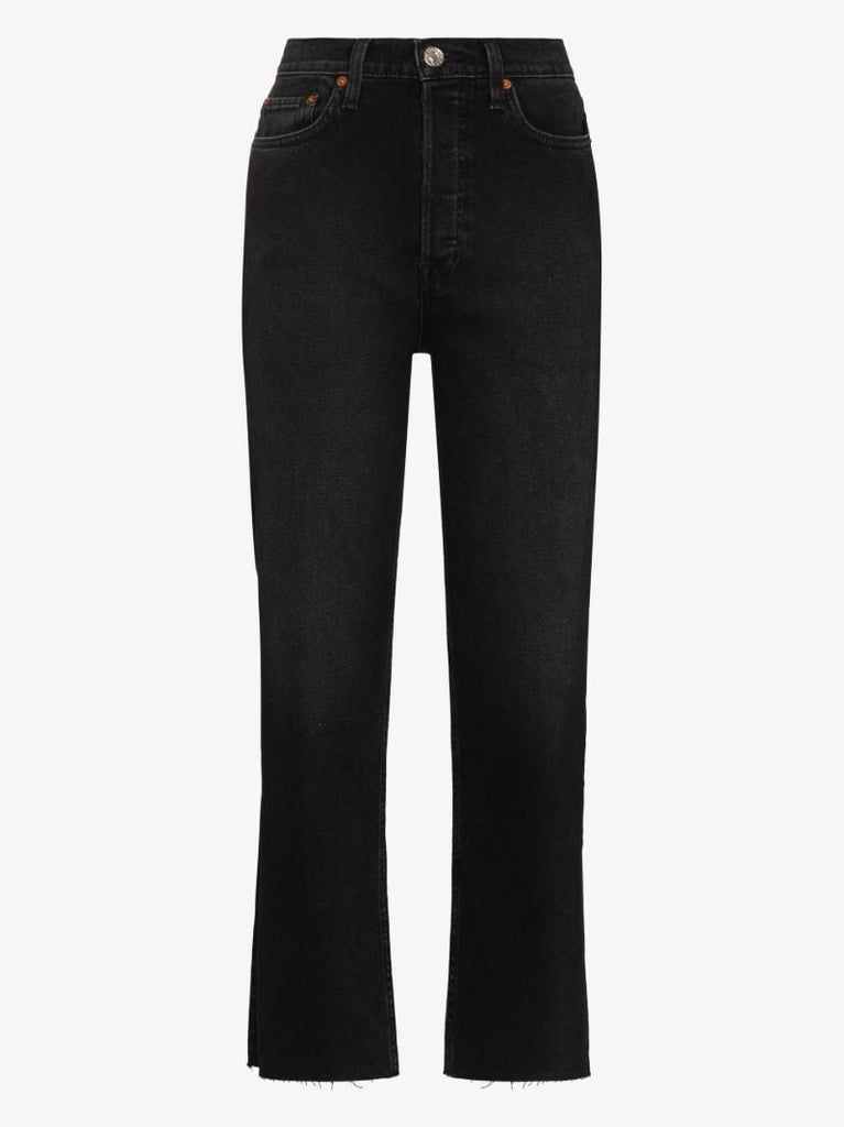 Ã¢â_x0082_¬Ë_x009c_70s Stove Pipe High Waist Cropped Jeans