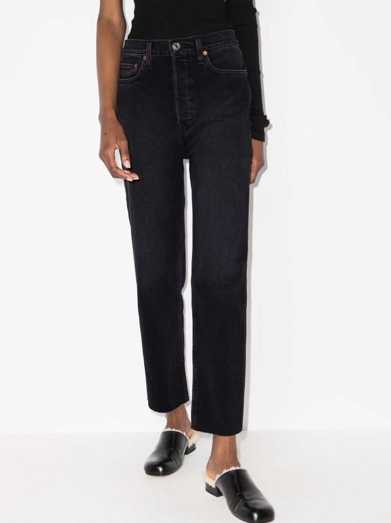 Ã¢â_x0082_¬Ë_x009c_70s Stove Pipe High Waist Cropped Jeans