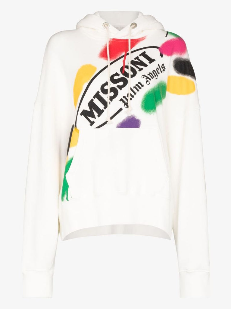 X Missoni Sport Logo Print Hoodie
