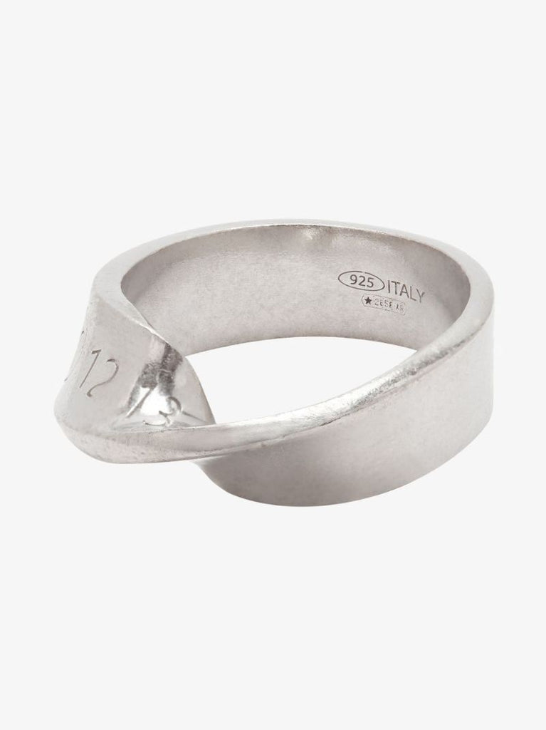 Sterling Silver Number Twisted Ring