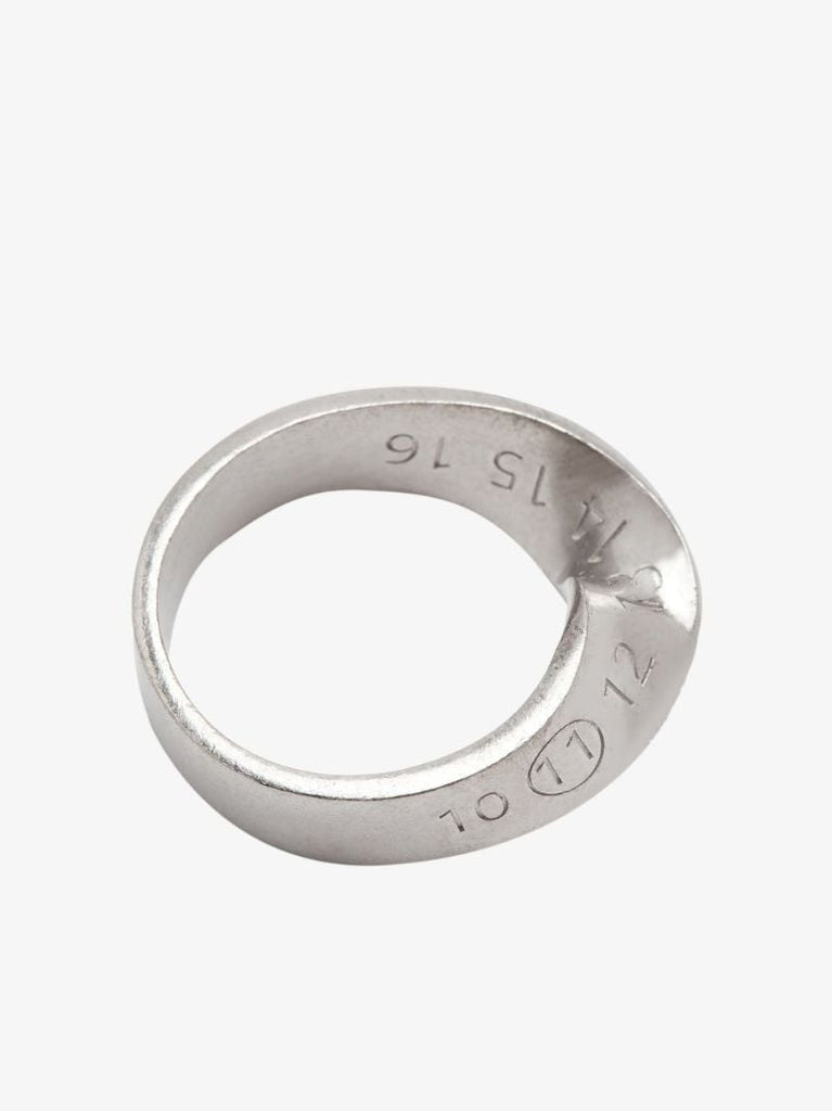 Sterling Silver Number Twisted Ring