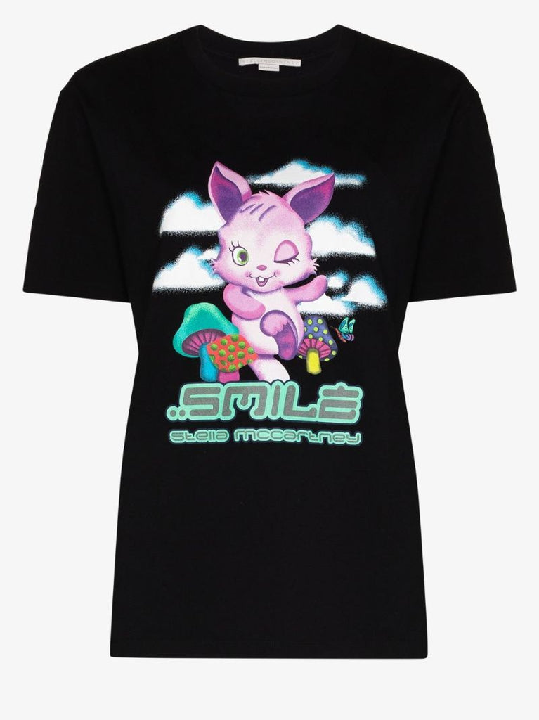 Bunny Print Cotton T-shirt