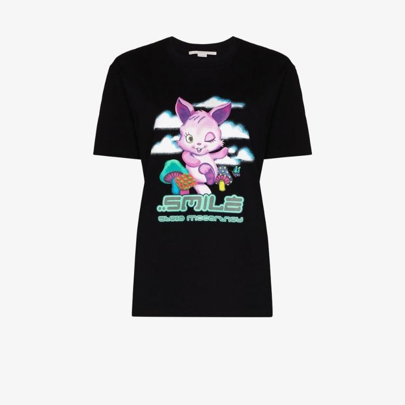 Bunny Print Cotton T-shirt