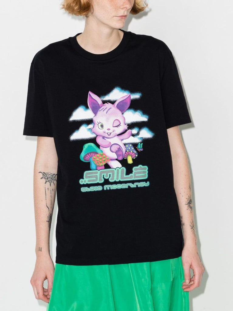 Bunny Print Cotton T-shirt