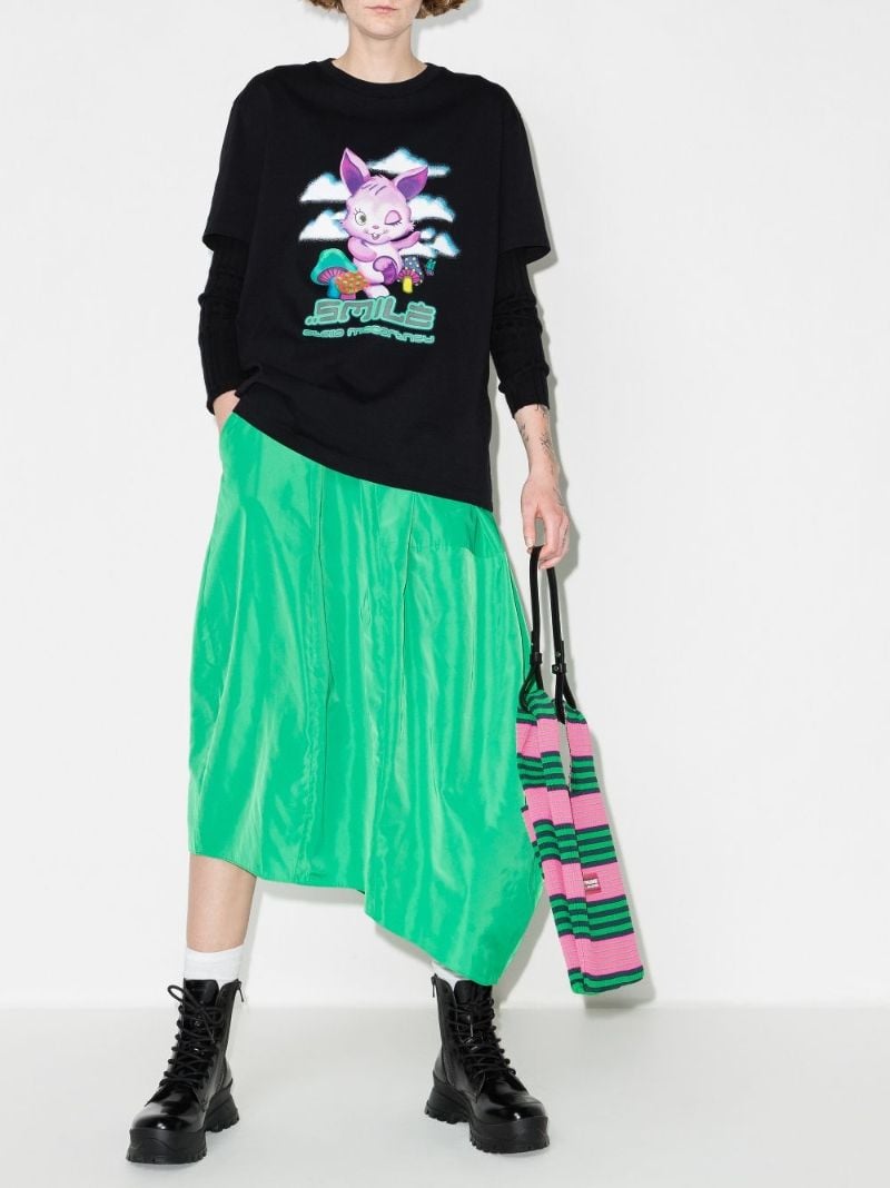 Bunny Print Cotton T-shirt
