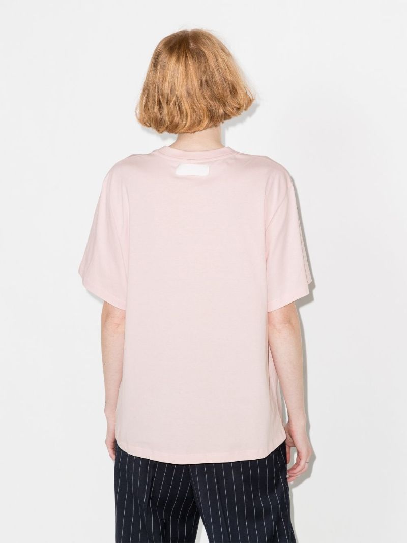 Fluid Print Cotton T-shirt