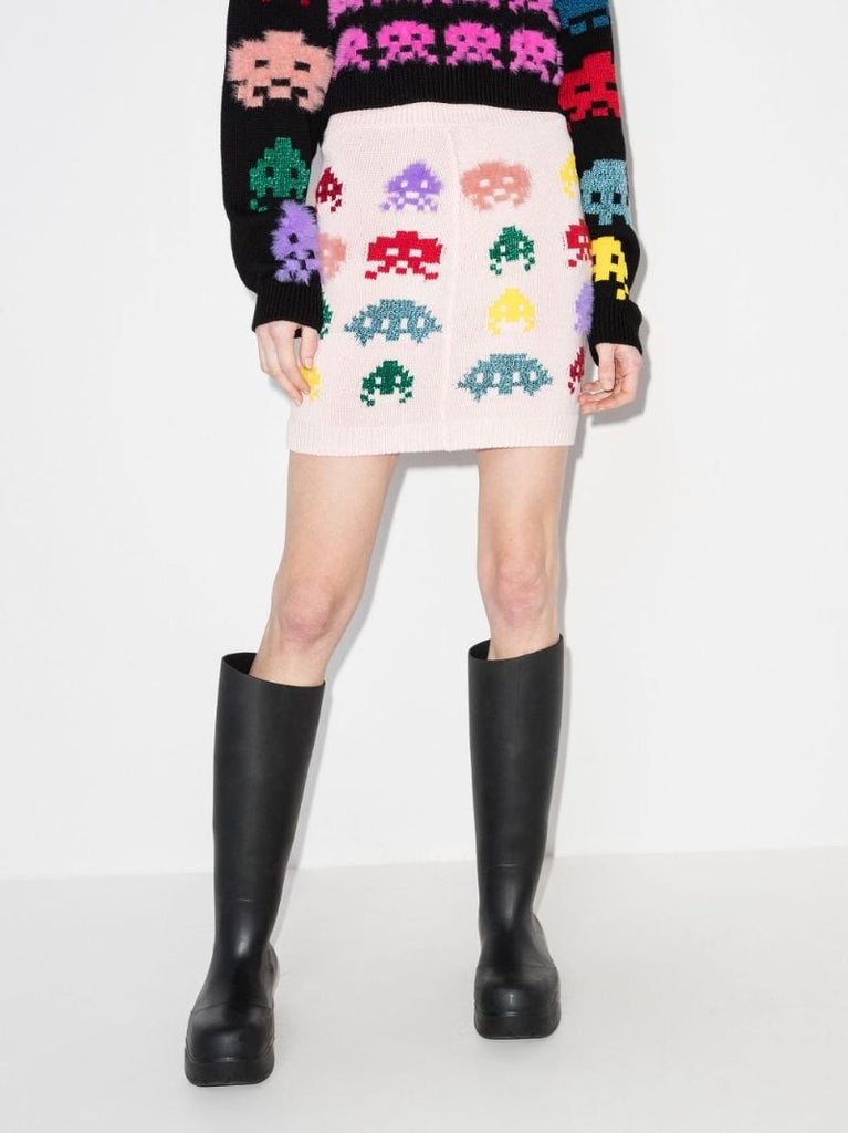 Game on High-waisted Mini Skirt