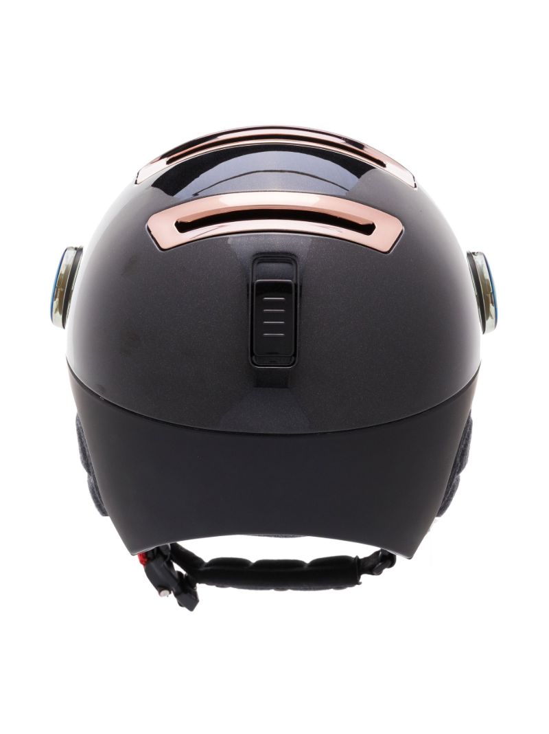 Black Piuma-r Chrome Ski Helmet