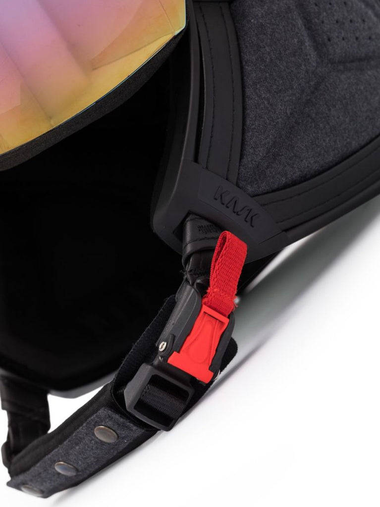 Black Piuma-r Chrome Ski Helmet