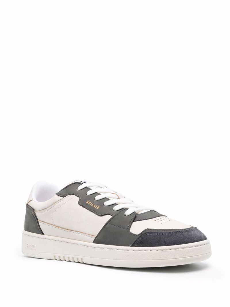 White Dice Lo Leather Sneakers