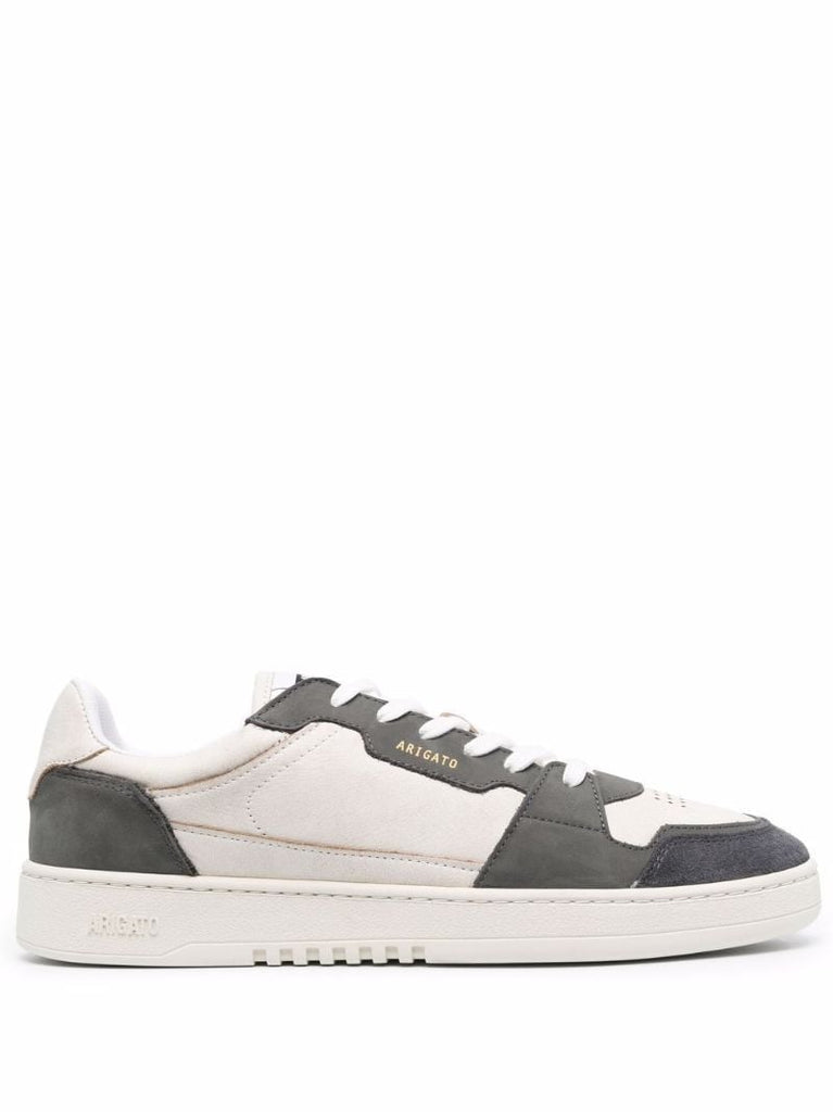 White Dice Lo Leather Sneakers