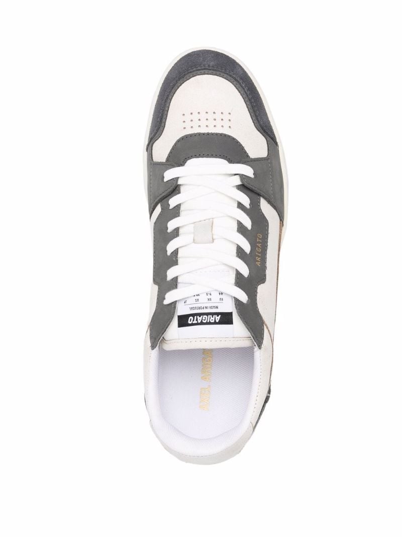White Dice Lo Leather Sneakers
