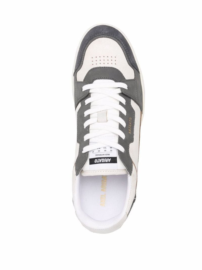 White Dice Lo Leather Sneakers