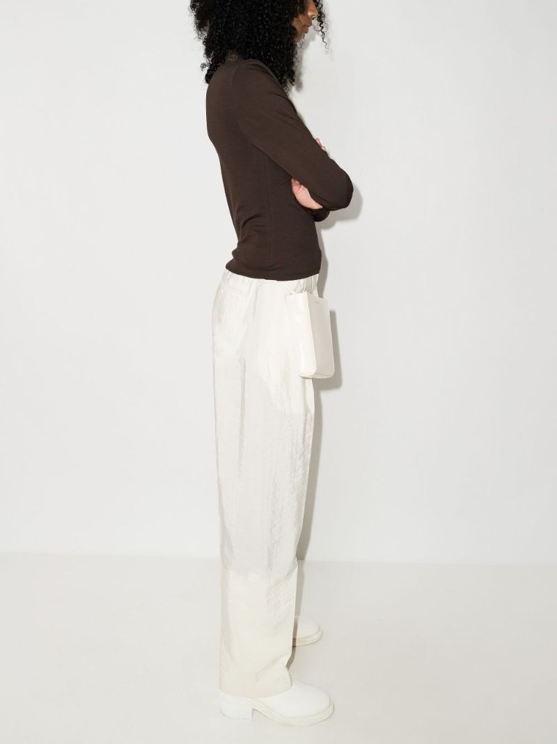 Roll-neck Cotton Top