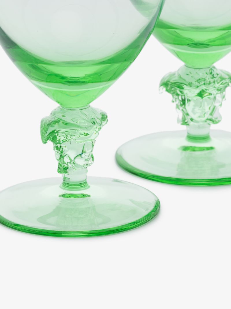 Green Medusa Glass Set