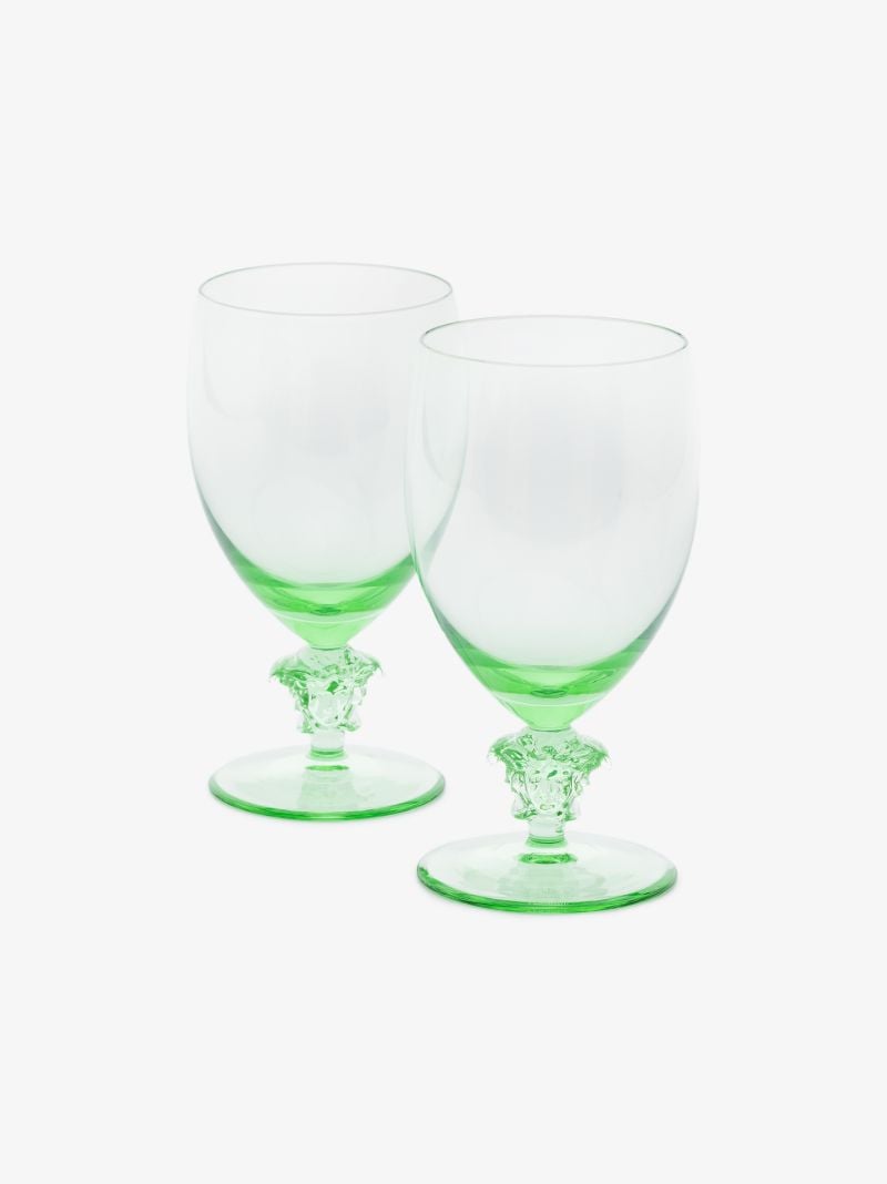 Green Medusa Glass Set
