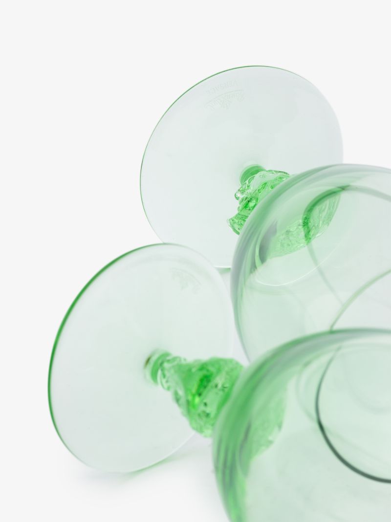 Green Medusa Glass Set