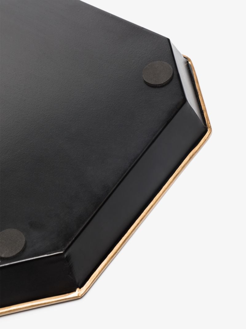 Black Leopard Motif Tray