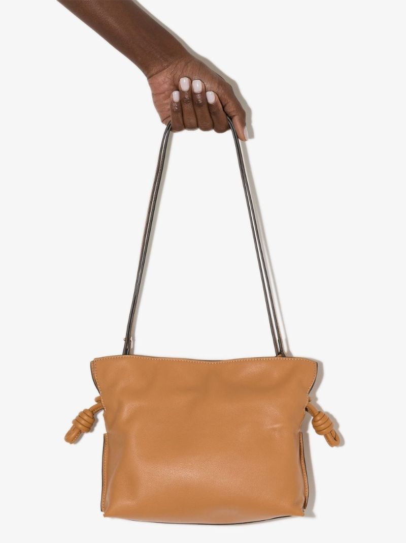 Brown Leather Mini Clutch Bag